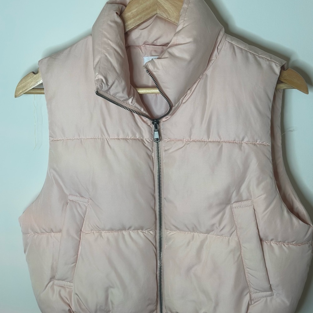 Double Zero Blush Pink Puffer Vest